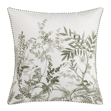 Poszewka perkalowa Le Jacquard Français Jardin d'eden Green