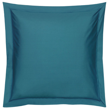 Poszewka perkalowa Blanc Des Vosges UNI Turkusowa