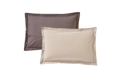 Poszewka perkalowa Blanc Des Vosges Vice Versa Lawendowa 