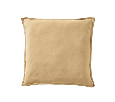 Poszewka bawełniana Blanc Des Vosges Cosy Żółta