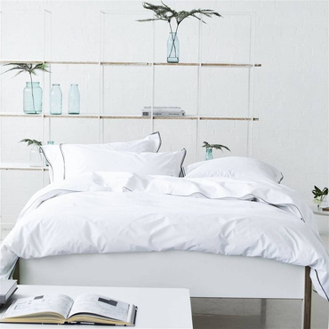 Pościel perkalowa Designers Guild Astor Graphite