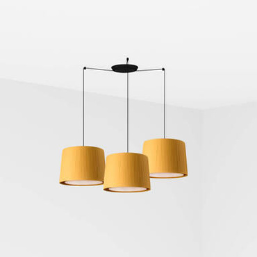 Lampa wisząca Faro Barcelona Samba Black/Yellow 3L