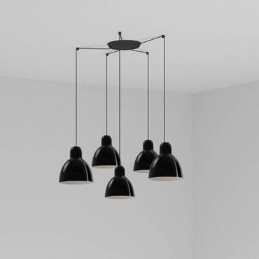 Lampa wisząca Faro Barcelona Venice 200 5L Black