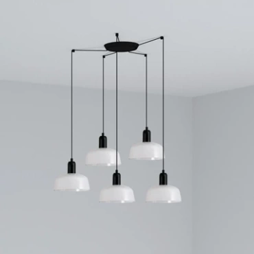 Lampa wisząca Faro Barcelona Tatawin M White 5L