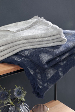 Pled Biederlack Shadow Blue