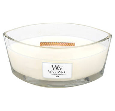 Świeca zapachowa WoodWick Hearthwick Linen