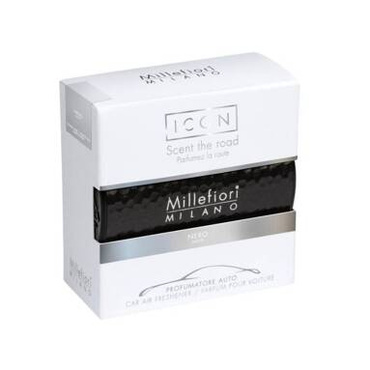 Odświeżacz do samochodu Millefiori Milano Car Icon Metal Shades Nero