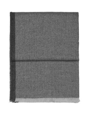 Pled wełniany Elvang Herringbone Light Grey