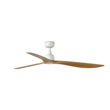 Wentylator sufitowy Faro Barcelona Outwood L White/Light Oak Wood Fan IP44