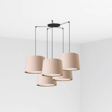 Lampa wisząca Faro Barcelona Samba Black/Beige 5L