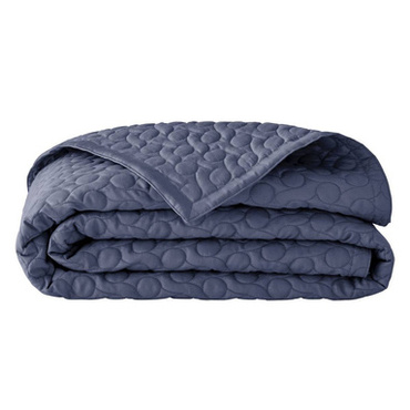 Narzuta satynowa Alexandre Turpault Poesie Slate Blue