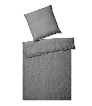 Pościel lniana Elegante Breeze Dark Grey