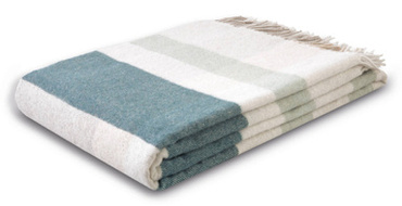 Pled wełniany Biederlack Teal Charming