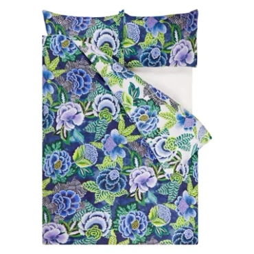 Poszwa perkalowa Designers Guild Rose De Damas Indygo