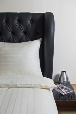 Poszwa na kołdrę tencel Hefel Opulence Streifen Ivory