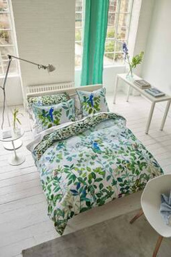 Poszewka satynowa Designers Guild Voliere Sky