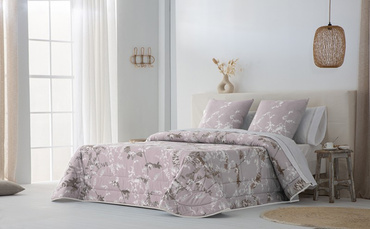 Narzuta bawełniana JVR Tejidos Chloe Rosa