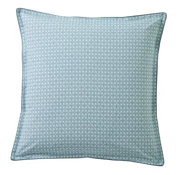 Poszewka perkalowa Blanc Des Vosges Dandy Niebieska