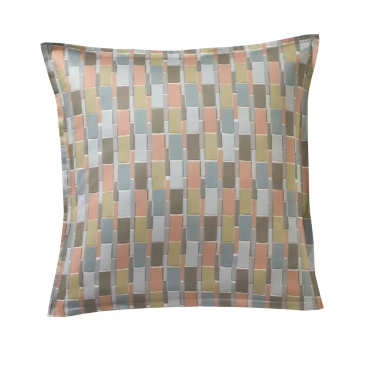 Poszewka satynowa Blanc Des Vosges Mix & Match Zielona