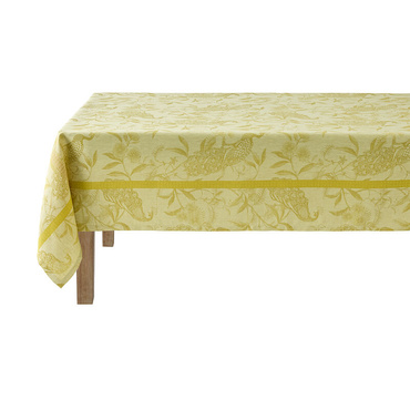 Obrus lniany Le Jacquard Français À l'orangerie Yellow