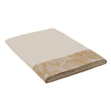 Prześcieradło bawełniane Le Jacquard Français Bois Dormant Beige