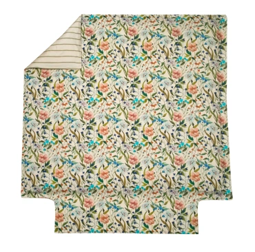 Poszwa satynowa Blanc Des Vosges Giardino Kremowa