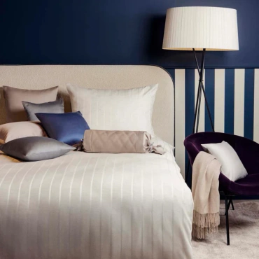 Poszwa na kołdrę tencel Hefel Opulence Streifen Pearl