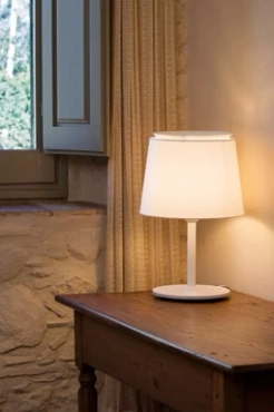 Lampa stołowa Faro Barcelona Savoy biała