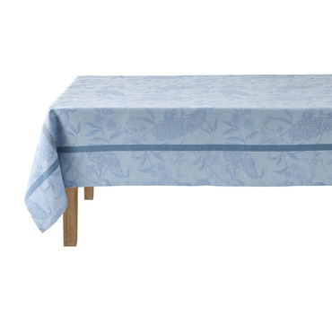 Obrus lniany Le Jacquard Français À l'orangerie Blue
