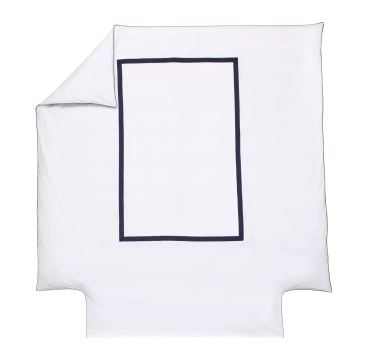 Poszwa perkalowa Blanc Des Vosges Egerie Niebieska