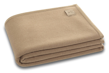 Pled wełniany Biederlack Cammello