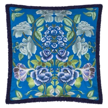 Poduszka dekoracyjna Designers Guild Eleonora Embroidered Cobalt