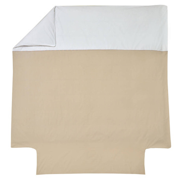 Poszwa perkalowa Blanc Des Vosges Duo Beżowa