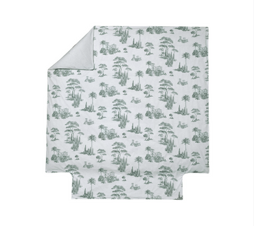 Poszwa perkalowa Blanc Des Vosges Promenade Zielona