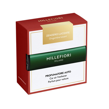 Odświeżacz do samochodu Millefiori Milano Car Icon Zenzero Lucente