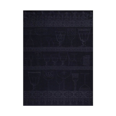 Ściereczka do polerowania szkła Le Jacquard Français Cristal Dark Grey