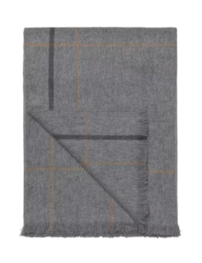 Pled wełniany Elvang Square Light Grey