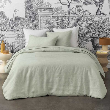 Pościel konopna Alexandre Turpault Jouvence Opale Light Green