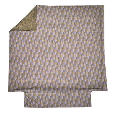 Poszwa satynowa Blanc Des Vosges Mix & Match Niebieska