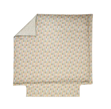 Poszwa satynowa Blanc Des Vosges Mix & Match Zielona