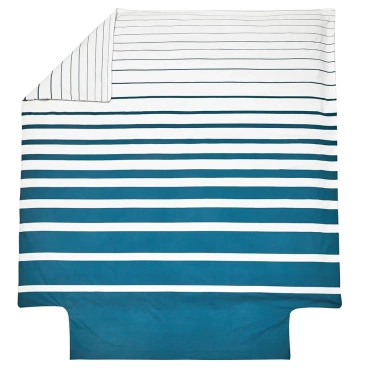 Poszwa perkalowa Blanc Des Vosges Grand Large Niebieska