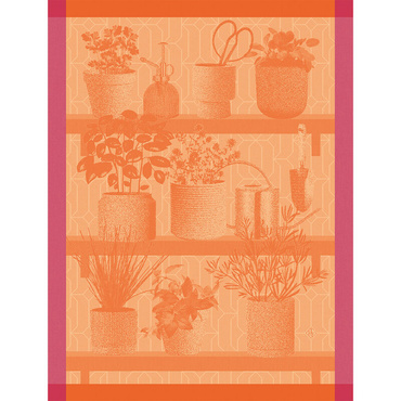 Ściereczka kuchenna Le Jacquard Français Herbes fraîches Orange