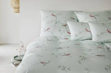 Poszewka satynowa Elegante Garden Love Olive