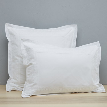 Poszewka perkalowa Sylvie Thiriez Anecdotes Blanc