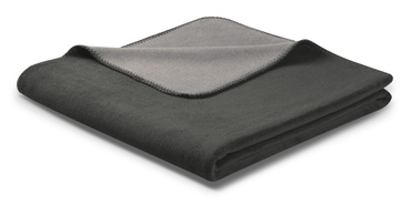 Koc Biederlack Doubleface Anthrazit-Graphit