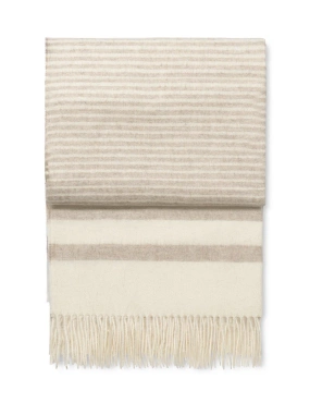 Pled wełniany Elvang River Ivory/Beige
