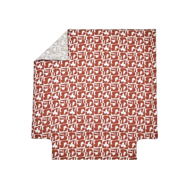 Poszwa perkalowa Blanc Des Vosges Craft Pomarańczowa