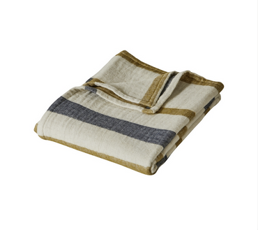 Pled bawełniany Blanc Des Vosges Alizes Zielony