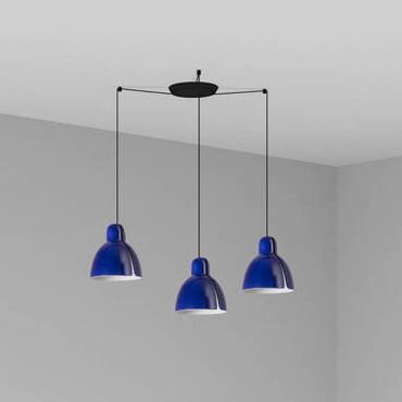 Lampa wisząca Faro Barcelona Venice 200 3L Cobalt Blue