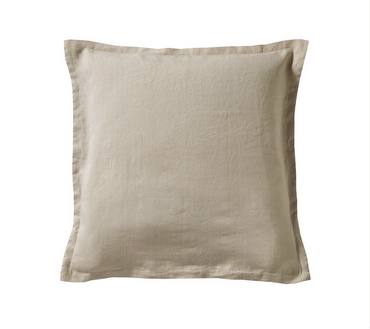 Poszewka lniana Blanc Des Vosges Louxor Beżowa